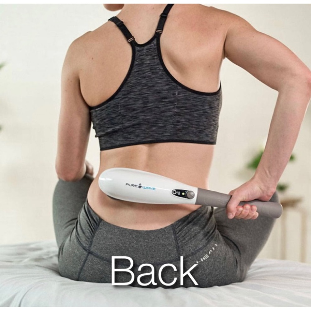 Pure Wave cordless body massager five different heads to target body areas